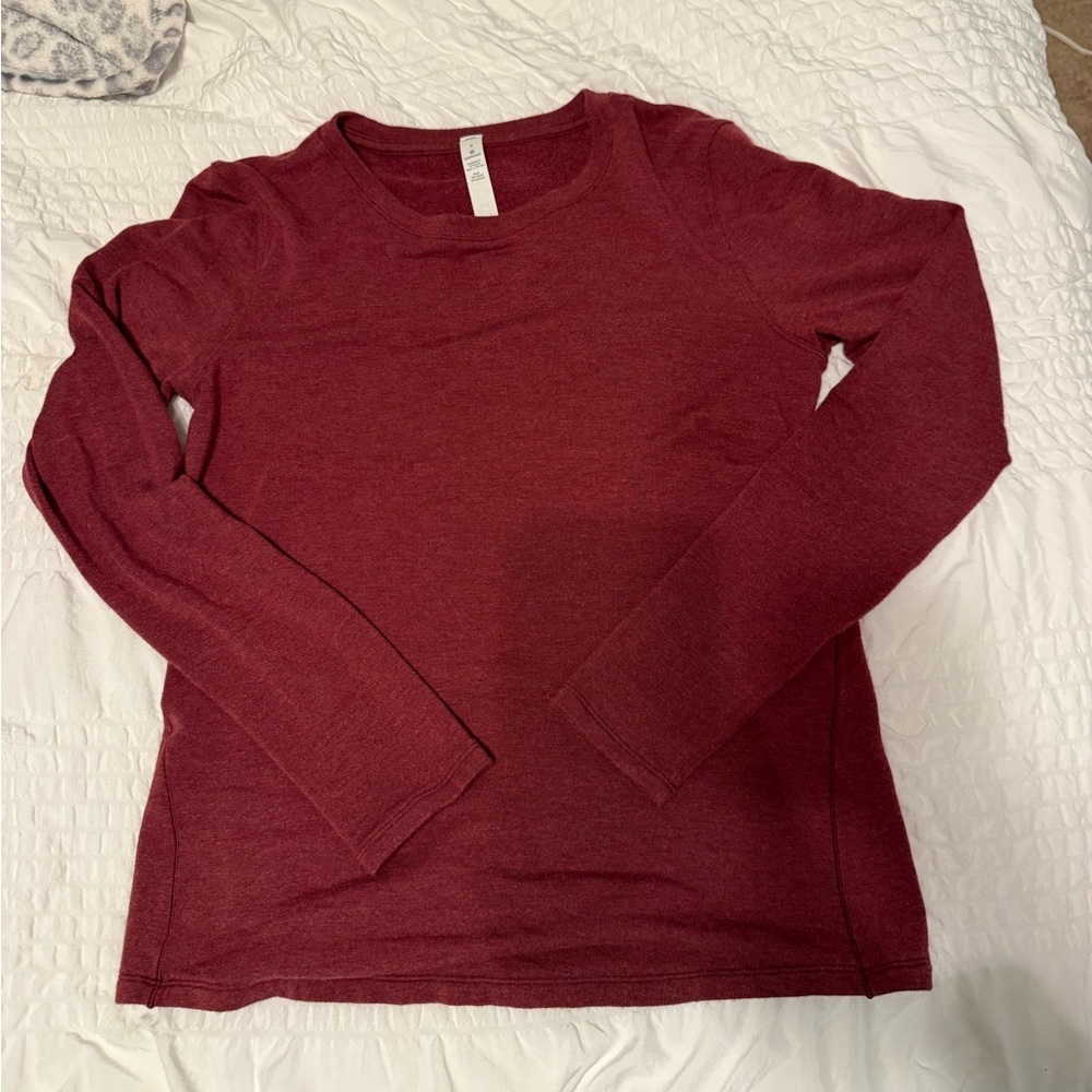 Lululemon Athletica Maroon Long Sleeve Top